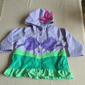 Western Chief Lavender, Purple and Green Mermaid Hooded Raincoat for Kids